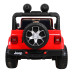 Дитячий Jeep Wrangler Rubicon на акумуляторі Червоний + Пульт + Радіо MP3 LED + Колеса EVA