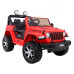 Дитячий Jeep Wrangler Rubicon на акумуляторі Червоний + Пульт + Радіо MP3 LED + Колеса EVA