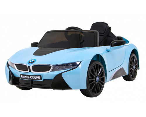 BMW I8 Lift Battery Car Blue + Пульт + Повільний Старт + 3-точкові ремені безпеки + MP3 USB + LED