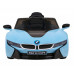 BMW I8 Lift Battery Car Blue + Пульт + Повільний Старт + 3-точкові ремені безпеки + MP3 USB + LED