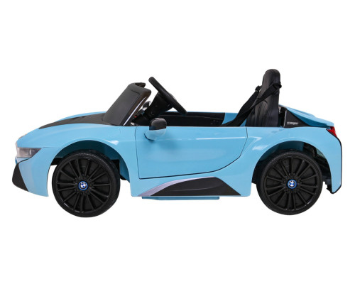 BMW I8 Lift Battery Car Blue + Пульт + Повільний Старт + 3-точкові ремені безпеки + MP3 USB + LED