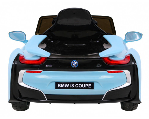 BMW I8 Lift Battery Car Blue + Пульт + Повільний Старт + 3-точкові ремені безпеки + MP3 USB + LED