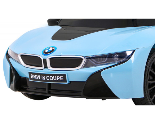 BMW I8 Lift Battery Car Blue + Пульт + Повільний Старт + 3-точкові ремені безпеки + MP3 USB + LED