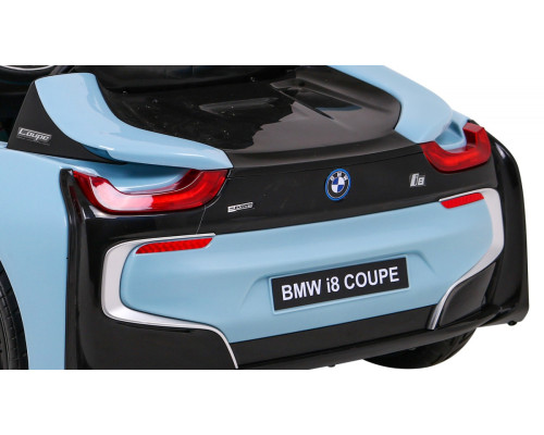 BMW I8 Lift Battery Car Blue + Пульт + Повільний Старт + 3-точкові ремені безпеки + MP3 USB + LED