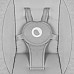 Крісло-гойдалка Lionelo IRIS GREY CONCRETE
