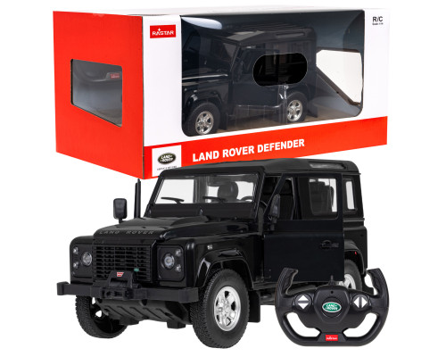 Land Rover Defender чорний RASTAR модель 1:14 + Пульт 2,4 ГГц + Ручне відкривання дверей