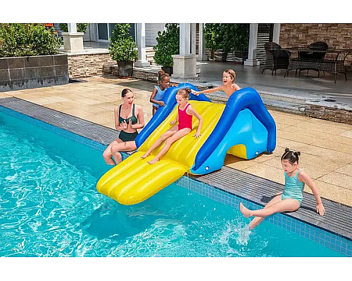 Гірка надувна дитяча Bestway 52453, 247 x 124 x 100 см - синьо-жовта