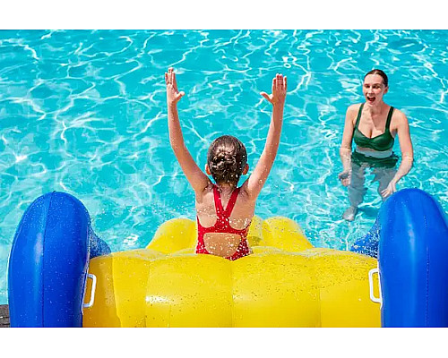 Гірка надувна дитяча Bestway 52453, 247 x 124 x 100 см - синьо-жовта