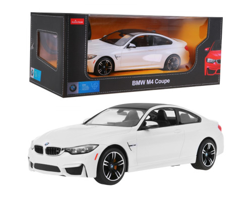 BMW M4 Coupe білий RASTAR модель 1:14 Авто на дистанційному керуванні + пульт 2,4 ГГц