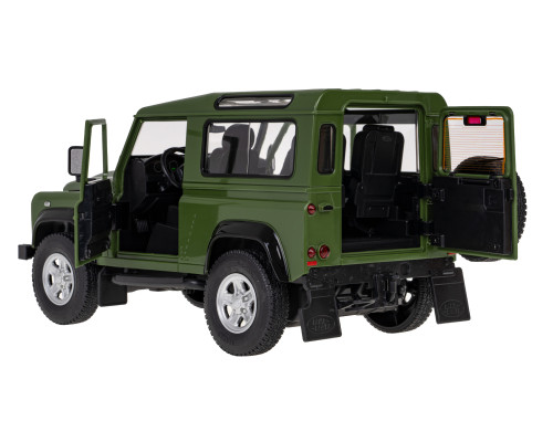 Land Rover Defender зелений RASTAR модель 1:14 Пульт автомобіля + Пульт 2,4 ГГц + Двері відкриваються вручну