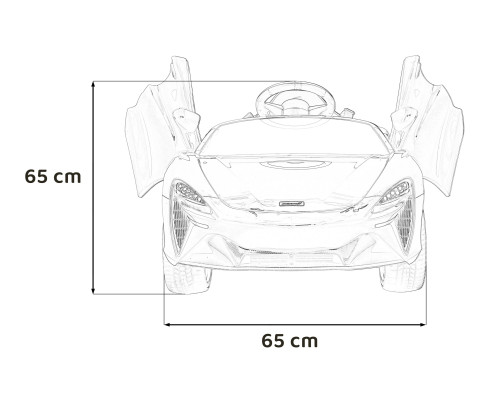 Дитячий McLaren Artura на акумуляторі Помаранчевий + 4x4 Drive + Пульт + Вільний старт + EVA + Audio LED