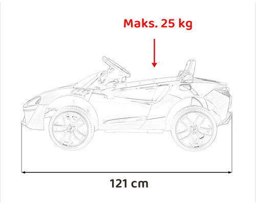 Дитячий McLaren Artura на акумуляторі Помаранчевий + 4x4 Drive + Пульт + Вільний старт + EVA + Audio LED