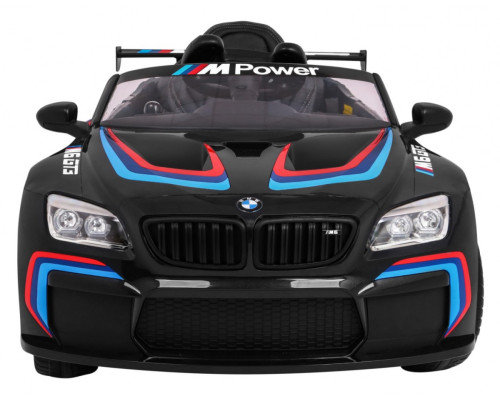 BMW M6 GT3 Автомобіль на акумуляторі для дітей Чорний + Повітря + Звуки MP3 Світло + Пульт