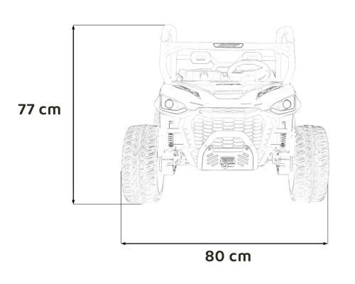 Фермерська вантажівка UTV Racing White