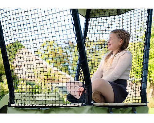 Ігровий майданчик EXIT Ivy з гіркою та гойдалкою 253 х 268 х 216 см - зелений