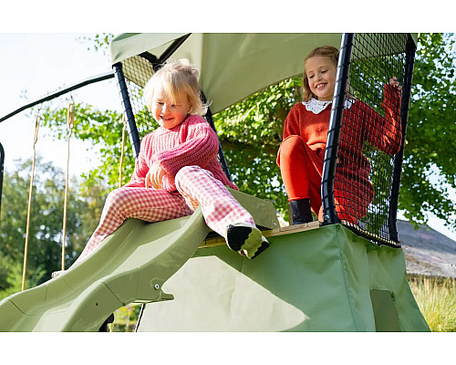 Ігровий майданчик EXIT Ivy з гіркою та гойдалками 253 х 340 х 216 см  - зелений