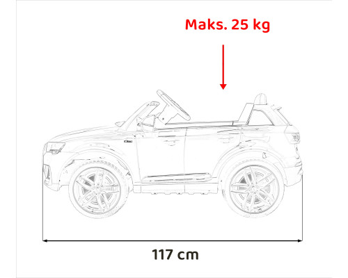 Дитяча акумуляторна машинка Aston Martin DBX Чорна