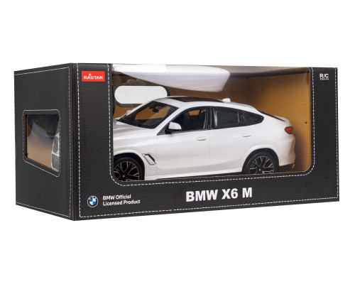 BMW X6 M білий RASTAR модель 1:14 Авто на дистанційному керуванні + пульт 2,4 ГГц