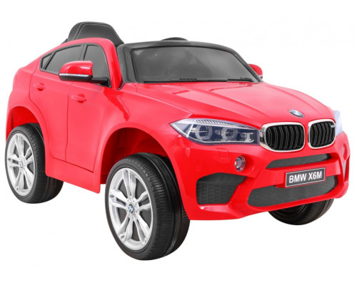 Дитячий електромобіль BMW X6M Червоний + Пульт + EVA + Безкоштовний старт + Аудіо панель + LED