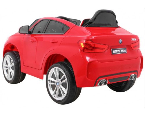 Дитячий електромобіль BMW X6M Червоний + Пульт + EVA + Безкоштовний старт + Аудіо панель + LED