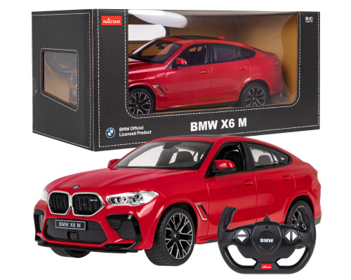 BMW X6 M червоний RASTAR модель 1:14 Автомобіль на дистанційному керуванні + пульт 2,4 ГГц