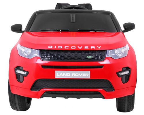 Land Rover Discovery для дітей Червоний + Пульт + 5 точкові ремені безпеки + Регулювання сидіння + EVA + MP3 LED