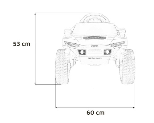 Сірий автомобіль Audi RSQ E-TRON