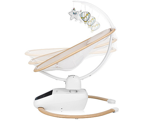 Крісло-гойдалка Lionelo OLIVIA BEIGE NATURAL 66 x 68 x 54-64 см - бежева