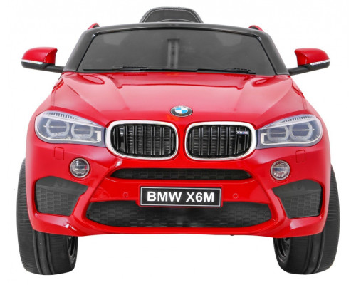 Дитячий електромобіль BMW X6M Червона фарба + Пульт + EVA + Вільний запуск + Аудіо + LED