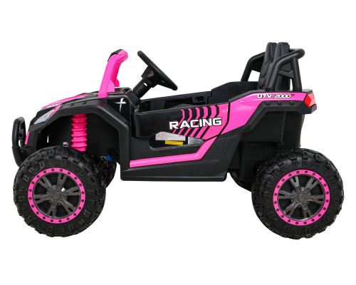 Баггі UTV 2000M Racing Battery Car Pink + MP3 Звуки Світло + Пульт дистанційного керування + Вільний старт