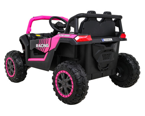 Баггі UTV 2000M Racing Battery Car Pink + MP3 Звуки Світло + Пульт дистанційного керування + Вільний старт