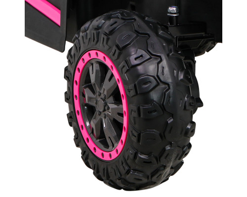 Баггі UTV 2000M Racing Battery Car Pink + MP3 Звуки Світло + Пульт дистанційного керування + Вільний старт