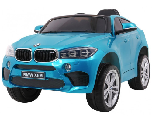 Дитяча акумуляторна машинка  BMW X6M Синя