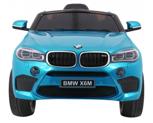 Дитяча акумуляторна машинка  BMW X6M Синя