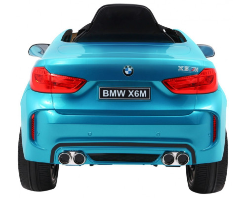 Дитяча акумуляторна машинка  BMW X6M Синя