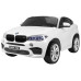 BMW X6M XXL для 2 дітей Білий + Пульт + Екошкіра + Сидіння + Free Start + MP3 USB + LED