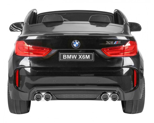 BMW X6M XXL для 2 дітей Чорний + Пульт + Екошкіра + Сидіння + Безкоштовний старт + MP3 USB + LED