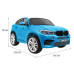 BMW X6M XXL для 2 дітей Синя фарба + Пульт + Екошкіра + Сидіння + Повільний запуск + MP3 + LED