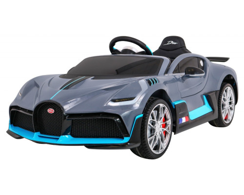 Bugatti Divo Автомобіль дитячий на акумуляторі Grey + Пульт + EVA + Free Start + LED MP3