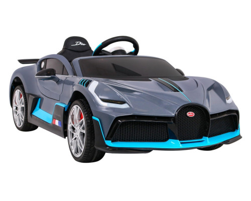 Bugatti Divo Автомобіль дитячий на акумуляторі Grey + Пульт + EVA + Free Start + LED MP3