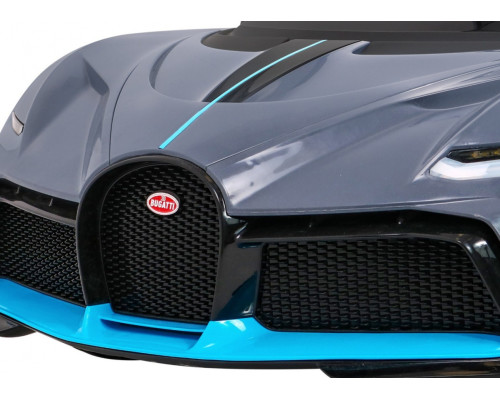 Bugatti Divo Автомобіль дитячий на акумуляторі Grey + Пульт + EVA + Free Start + LED MP3