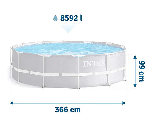 Басейн каркасний 10в1 Intex INT-26716, 366 x 99 см
