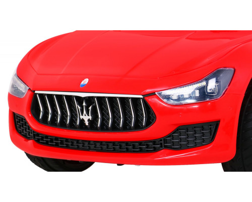 Дитячий Maserati Ghibli на акумуляторі Red + Пульт + Повільний Старт + EVA + MP3 USB + LED