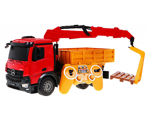 Автокран HDS для дітей 6+ Mercedes-Benz Arocs Дистанційне керування 1:20 Рухомі частини Автокран HDS для дітей 6+ Mercedes-Benz Arocs Дистанційне керування 1:20 Рухомі частини