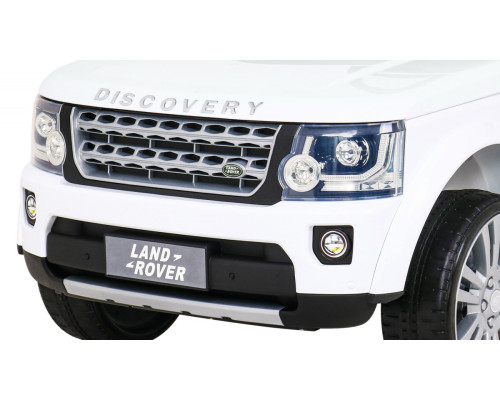 Дитяча акумуляторна машинка Land Rover Discovery Біла