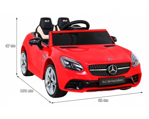 Mercedes Benz SLC300 Автомобіль на акумуляторі для дітей Червоний + Звуки MP3 Світло + Пульт + Free Start