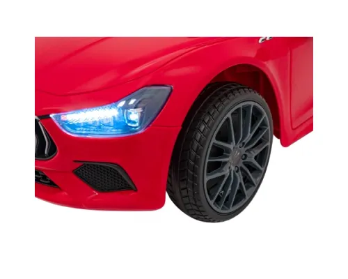 Дитячий Maserati Ghibli на акумуляторі Red + Пульт + EVA + Free Start + LED Audio