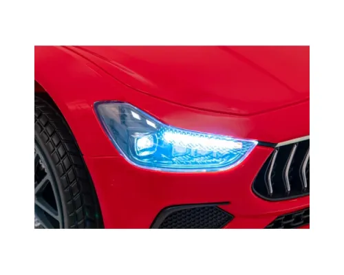 Дитячий Maserati Ghibli на акумуляторі Red + Пульт + EVA + Free Start + LED Audio