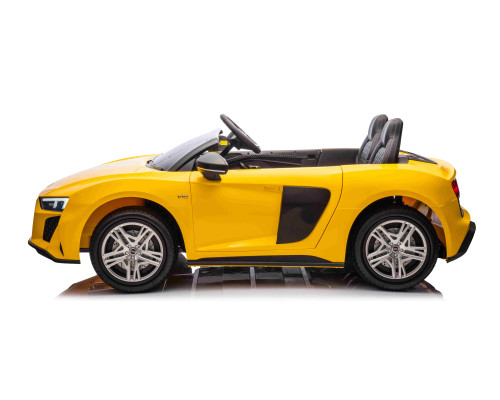 Дитяча акумуляторна машинка Audi Spyder R8 LIFT STRONG Жовта