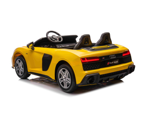 Дитяча акумуляторна машинка Audi Spyder R8 LIFT STRONG Жовта